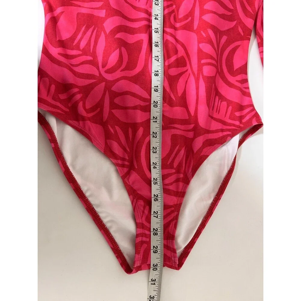 NWT $112‎ Next By Athena size XL Long Sleeve Zip One Piece Swimsuit Scuba Resort